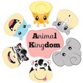 animal kingdom. Vector illustration decorative design