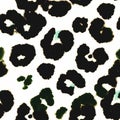 Animal Leather Pattern. Brown Watercolor Repeat. Jungle Jaguar Paint. Multicolor Luxury Dots. Animal Fur Seamless Textile. African
