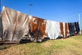 Animal Leather Skin Hides Hanging Outdoors