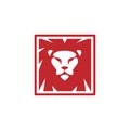 animal lion vector icon logo simple