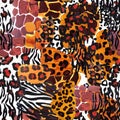 Animal mix print seamless pattern. Abstract background