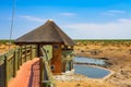 Animal observation deck in Etosha National Park, Namibia