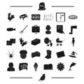 Animal, paintball, recreation and other web icon in black style. architecture, child icons in set collection.