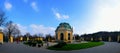 Animal park of castle in vienna panorama Royalty Free Stock Photo