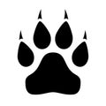 Animal paw claws icon