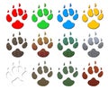 Animal paw print