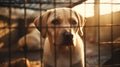 Animal pet shelter concept. Adoption centre. Ai generated image Royalty Free Stock Photo