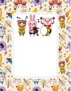 Animal play music card