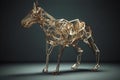 Animal poly sculpture. Generate Ai