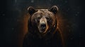 Animal Power - wonderful colored portrait of a bear