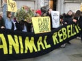 Animal Rebellion protest, London, January 2020