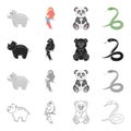 Animal related icon set