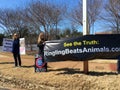 Animal rights protest against circus