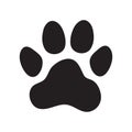 Animal dog paw print Royalty Free Stock Photo