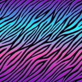 Animal seamless pattern. Repeated patterns. Neon print. Abstract fun background. Texture fashion style. Zebra or tiger skin lines.