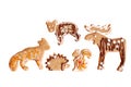 Animal-shaped cookies