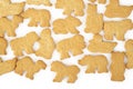 Animal shaped cracker isolated