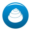 Animal shell icon blue