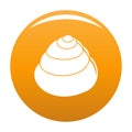 Animal shell icon orange