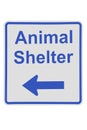 Animal shelter sign Royalty Free Stock Photo