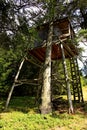 Animal sighting hut on Monte San Vigilio