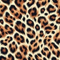 Leopard Print Seamless Pattern - Animal. Royalty Free Stock Photo