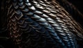Animal skin pattern in extreme close up, focus on foreground generated by AI