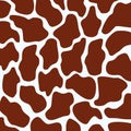 Giraffe skin pattern texture vector Royalty Free Stock Photo