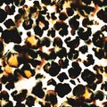 Animal Skin Pattern. Multicolor Watercolor Seamless. Jungle Cheetah Textile. Brown Modern Spots. Animal Fur Repeat Design. African