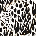 Animal Skin Print. Brown Watercolor Repeat. Savannah Jaguar Paper. Multicolor Modern Dots. Animal Fur Seamless Texture. Tropical