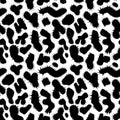 Animal style texture pattern. Black and white seamless background Royalty Free Stock Photo