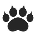 Paw print footmark icon pet Sign