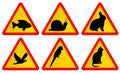 Animal traffic signs