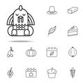 Animal, Turkey icon. Thanksgiving day icons universal set for web and mobile Royalty Free Stock Photo