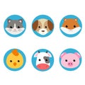 Animal Vector illustration Icon Set.