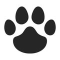 Pawprint icon Footprint sign clipart