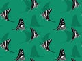 Butterfly Underwing Zebra Swallowtail Background Seamless Wallpaper Royalty Free Stock Photo
