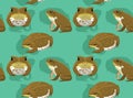 Cute Cane Toad Vector Seamless Background Wallpaper Royalty Free Stock Photo