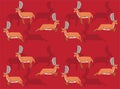 Deer Fallow Animation Seamless Wallpaper Background