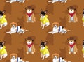 Dog Cowboy Clothes Background Seamless Wallpaper