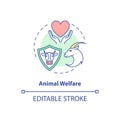 Animal welfare concept icon