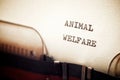 Animal welfare phrase