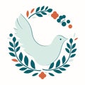 animal white pigeon peace symbol