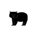 Animal Wombat icon. Elements of the fauna of Australia icon. Premium quality graphic design icon. Baby Signs, outline symbols coll Royalty Free Stock Photo