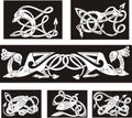 Animalistic celtic knot patterns