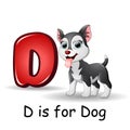 Animals alphabet: D is for Dogs