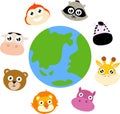 Animals around the globe