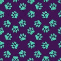 Animals footprints seamless cat and dogs pattern for wrapping paper and fabrics and linens and kids clothes print