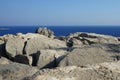 Tubular bone of an animal limb found on top of Lardos hill in August, Rhodes Island, Greece