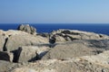 Tubular bone of an animal limb found on top of Lardos hill in August, Rhodes Island, Greece